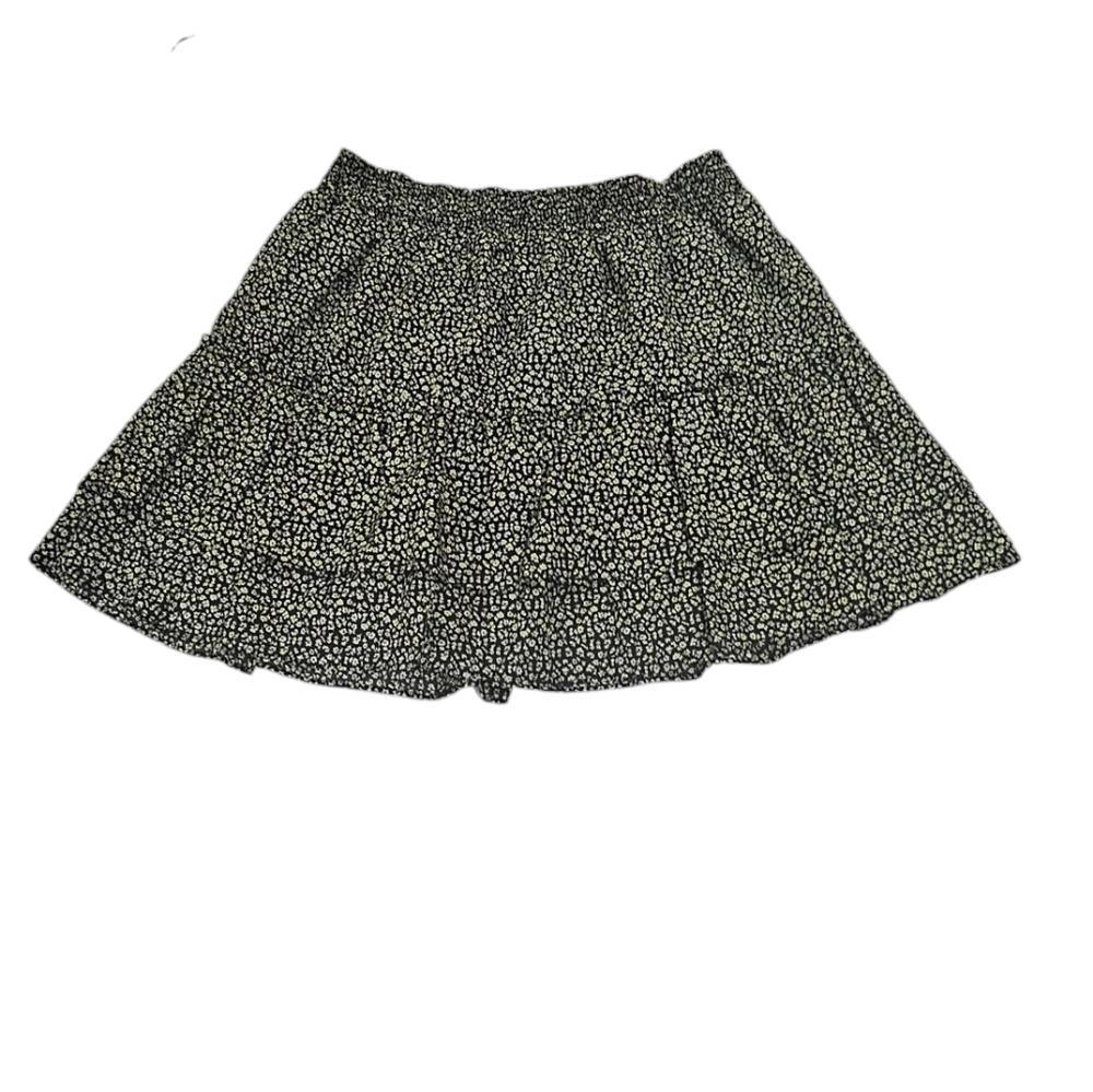 BB Dakota Steve Madden Skirt  FloralRuffle Tiered Peasant Boho Sz L NWOT